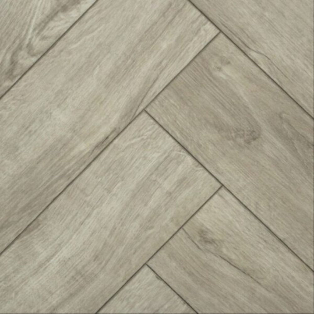 Firmfit Fumed Oak Herringbone 5mm SPC Click Vinyl 615x123mm (1mm Underlay)