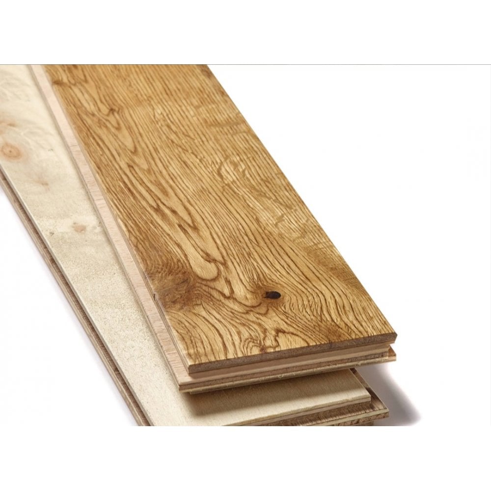 Herringbone Engineered Natural UV Lacquered 15/4mm - 90x400mm