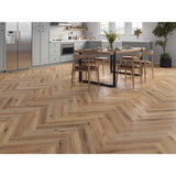 Brampton Grey Honey Oak 5mm Herringbone SPC Click LVT inc 1mm Underlay