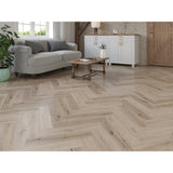 Brampton White Washed Grey Oak 5mm Herringbone SPC Click LVT inc 1mm Underlay