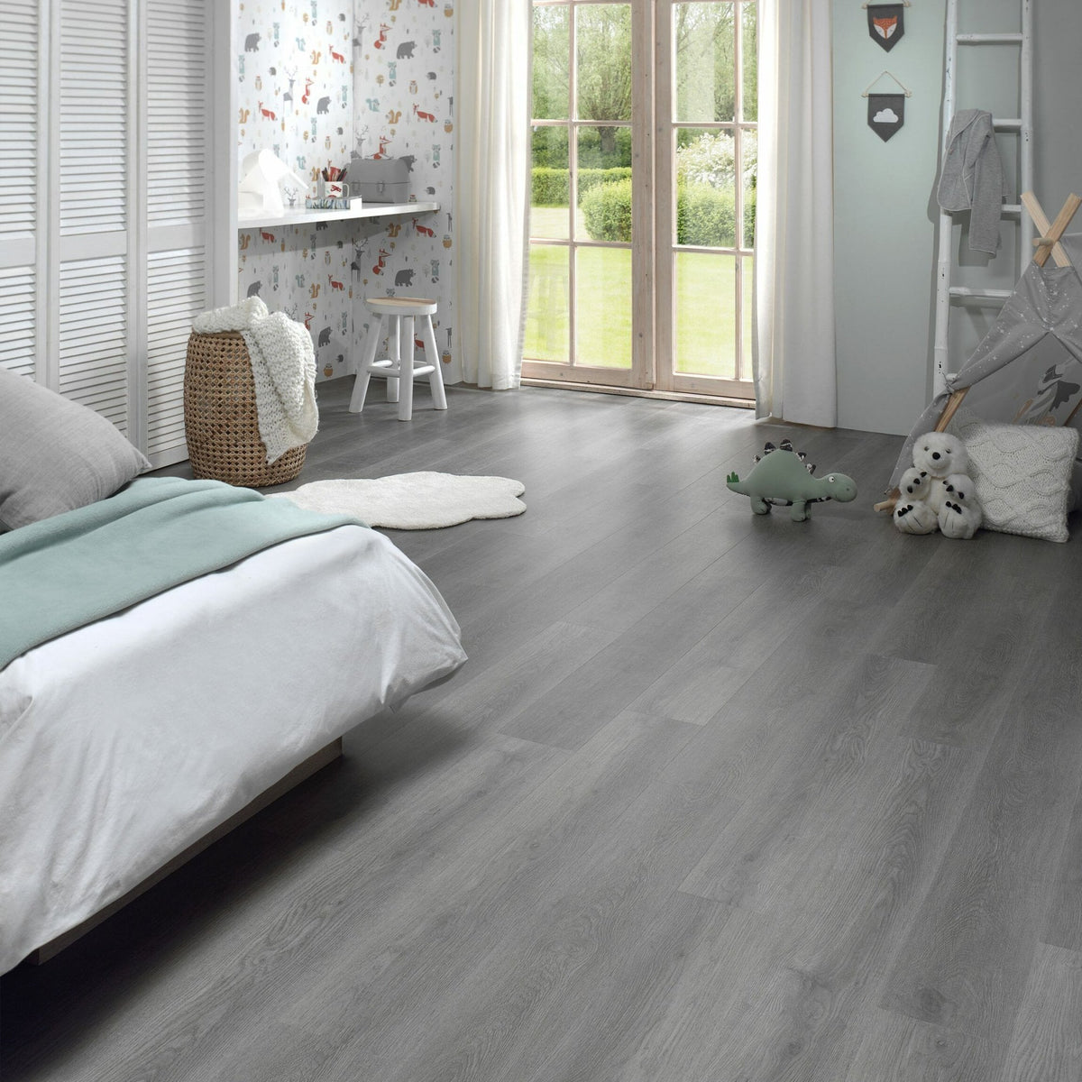 Artic Grey Oak 5.2mm Click Vinyl SPC Flooring (including 1mm underlay)