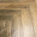 Delta Brown Oak Herringbone 6mm SPC Click Vinyl 125x610mm (inc. 1mm Underlay)