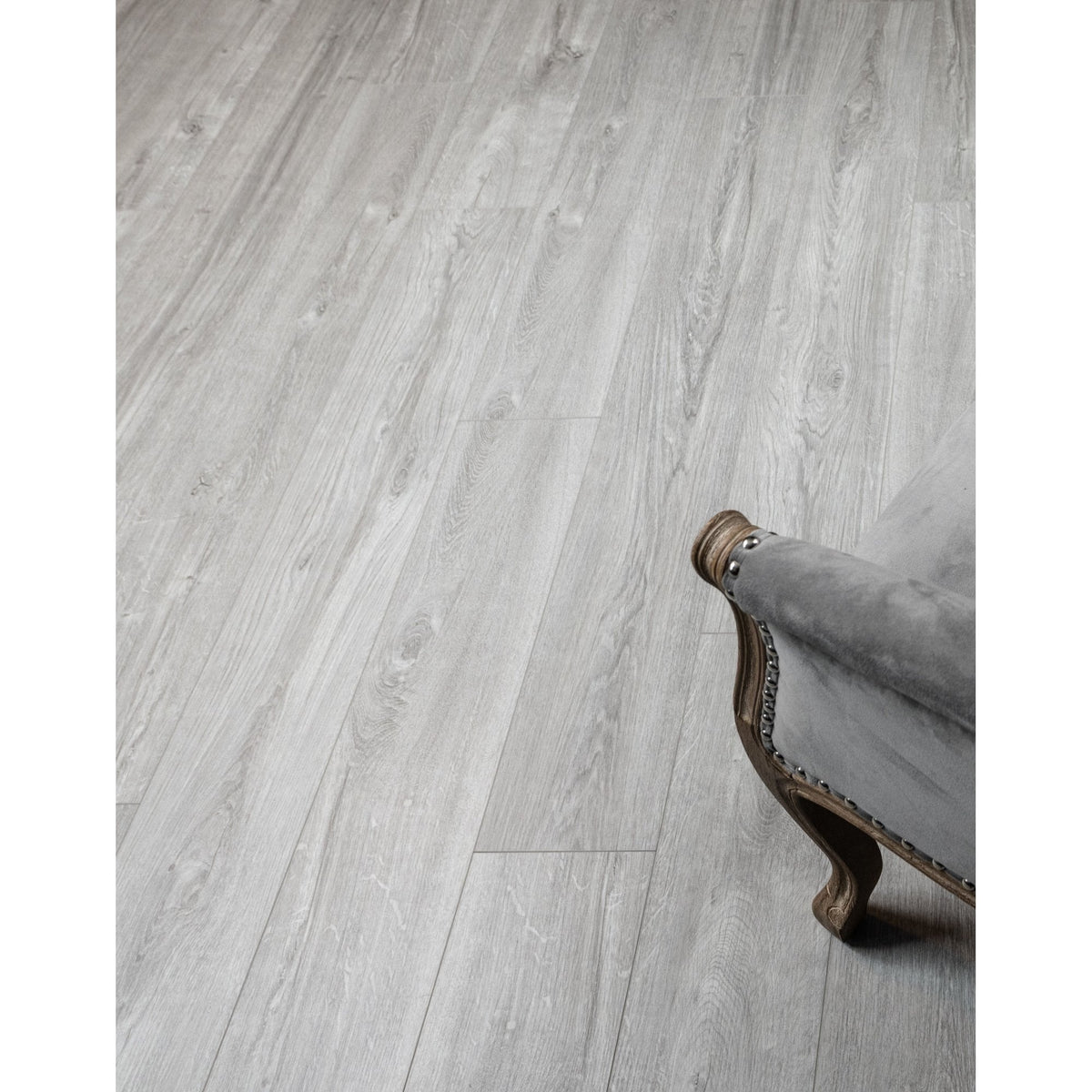 Delta Light Grey Oak 6mm SPC Click Vinyl 1220x182mm (inc. 1mm Underlay)