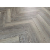 Delta Weathered Grey Oak Herringbone 5mm SPC Click Vinyl 125x610mm (inc. 1mm Underlay)