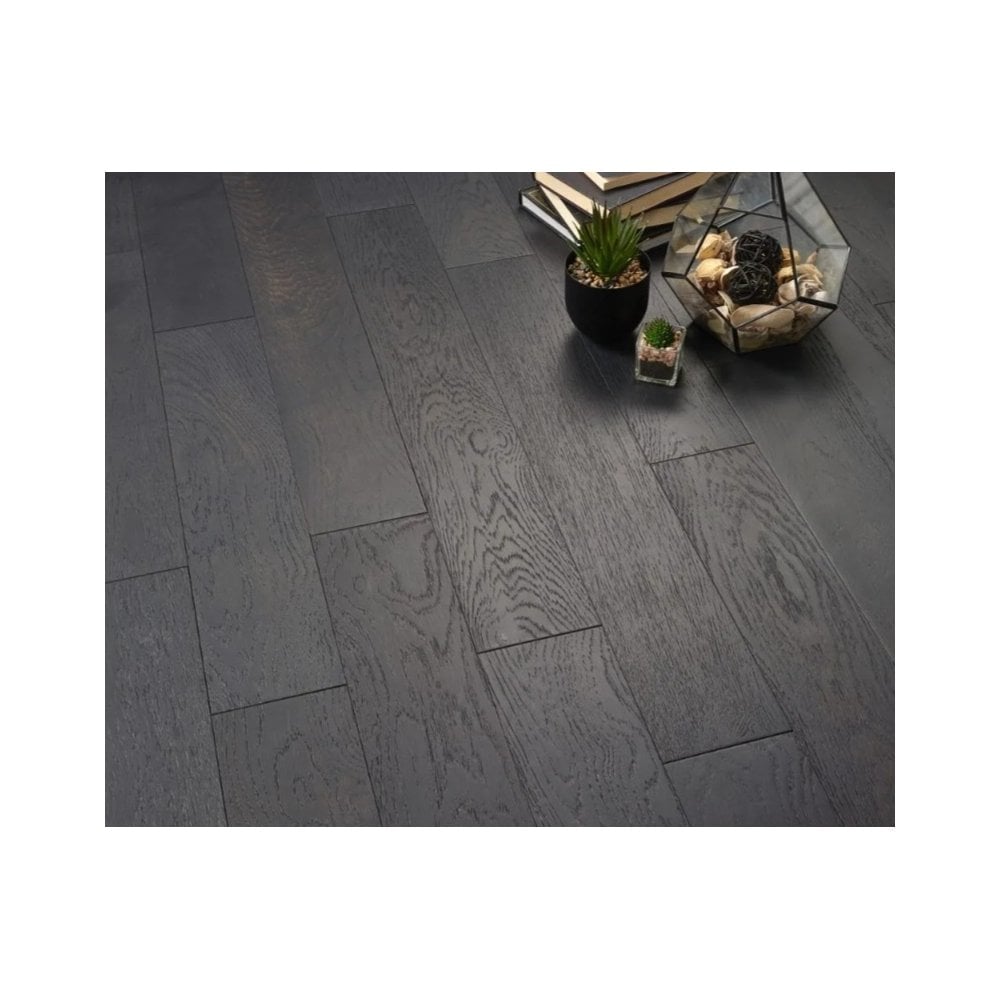 Engineered Black Washed Brushed & Lacquered 18mmx125mm