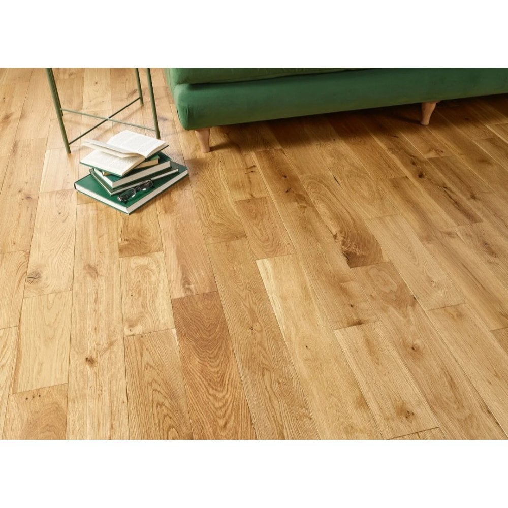 Engineered Natural Brushed & Lacquered 14mmx125mm