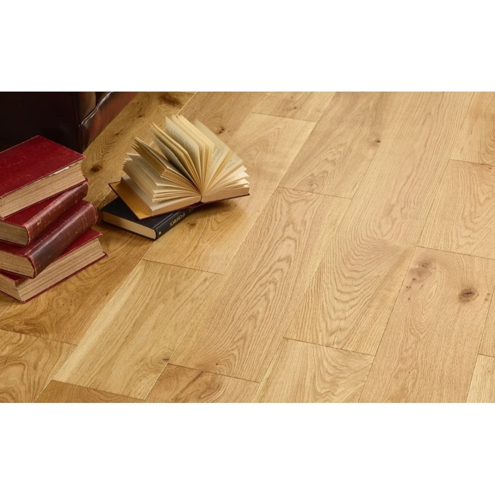 Engineered Natural Brushed & Lacquered 14mmx190mm