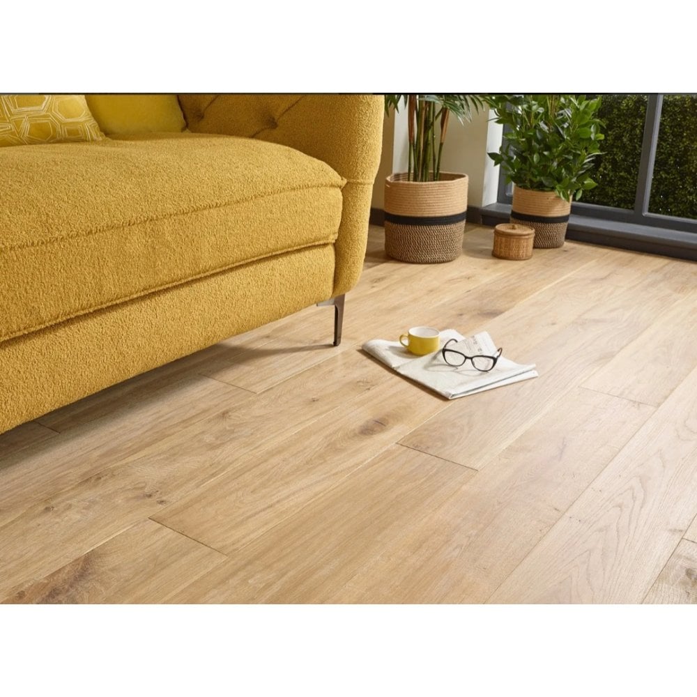 Engineered Smoke White Oiled & Handscraped 15mm x 190mm