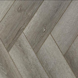 Firmfit Grey Washed Oak Herringbone 5mm SPC Click Vinyl 615x123mm (1mm Underlay)