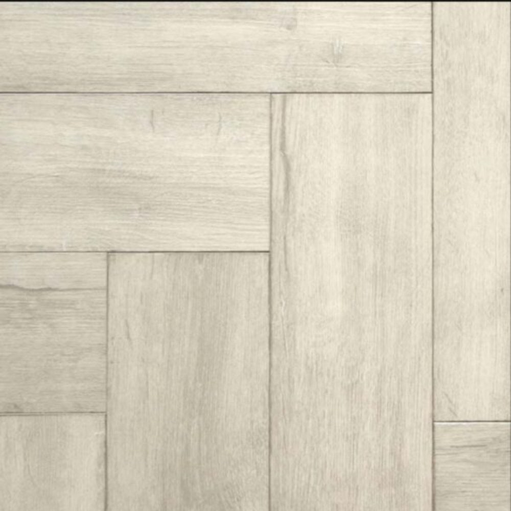 Firmfit Light Washed Oak Herringbone 5mm SPC Click Vinyl 615x123mm (1mm Underlay)