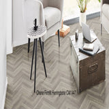 Firmfit Light Washed Oak Herringbone 5mm SPC Click Vinyl 615x123mm (1mm Underlay)