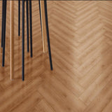 Firmfit Warm Oak Herringbone 5mm SPC Click Vinyl 615x123mm (1mm Underlay)