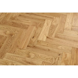 Herringbone Engineered Natural Brushed & Lacquered 15/4mm - 90x400mm