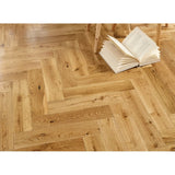 Herringbone Engineered Natural UV Lacquered 15/4mm - 90x400mm