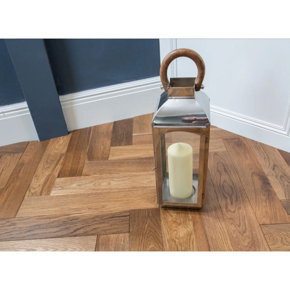 Herringbone Engineered Smoked Brushed & Lacquered 18mm