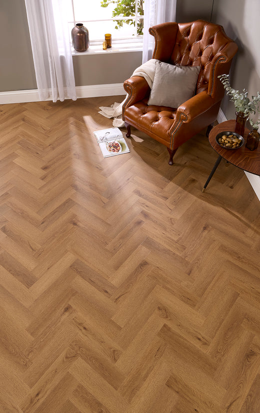 Livorno Herringbone Glue Down LVT