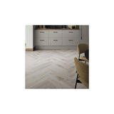 Luxwood Limed Oak Herringbone 5.2mm SPC Click Vinyl 630x126mm (1mm Underlay)