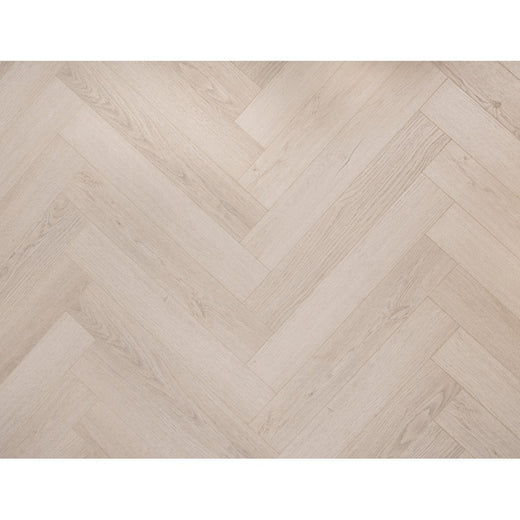 Malham Warm Grey Herringbone 12mm Laminate