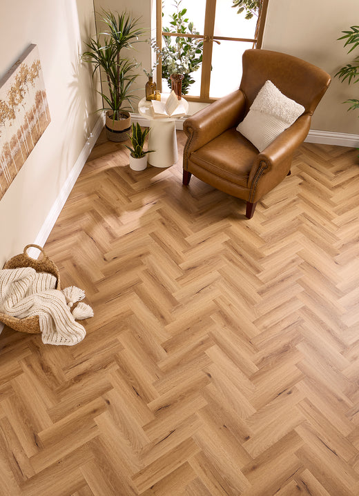Milan Herringbone Glue Down LVT