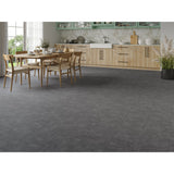 Pietra Stone Dark Grey 6.5mm SPC Click LVT Tile 600x300mm - inc 1mm Underlay