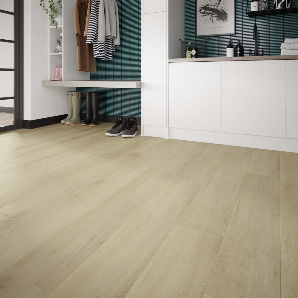 Premium Light Oak 7.5mm SPC Click LVT 1220x229mm - inc 1.5mm Underlay