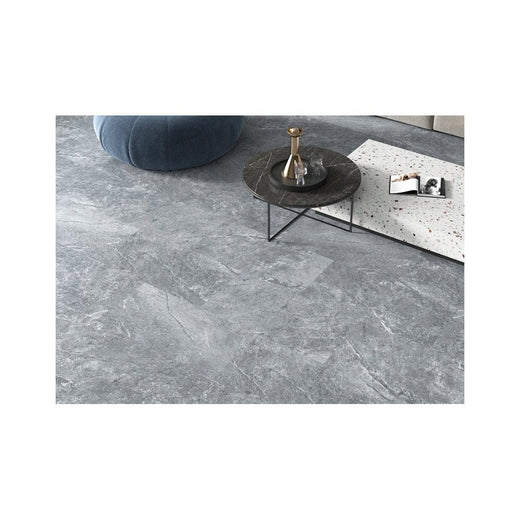 Rigid Core Dark Grey Stone 6mm SPC Click Vinyl 610mmx305mm (inc. 1mm Underlay)