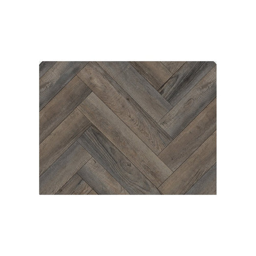 Rigid Core Rigid Core Distressed Grey Oak 6.5mm Herringbone SPC Click LVT inc 1.5mm Underlay
