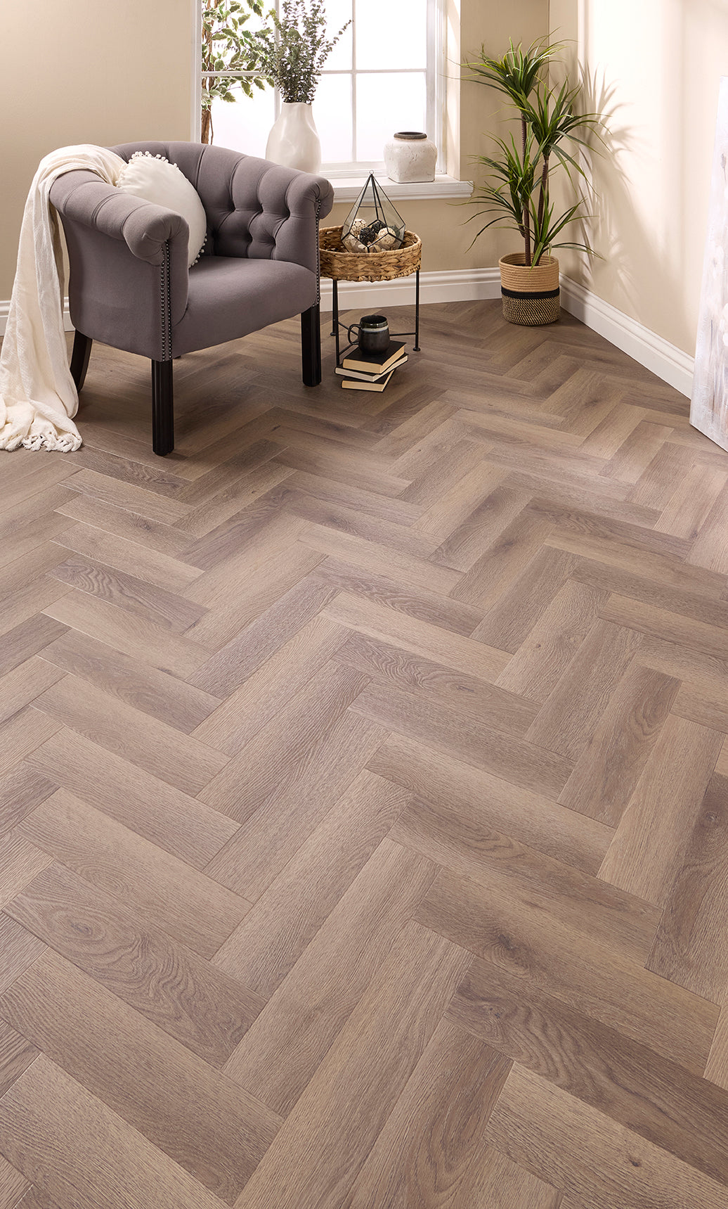 Rimini Herringbone Glue Down LVT