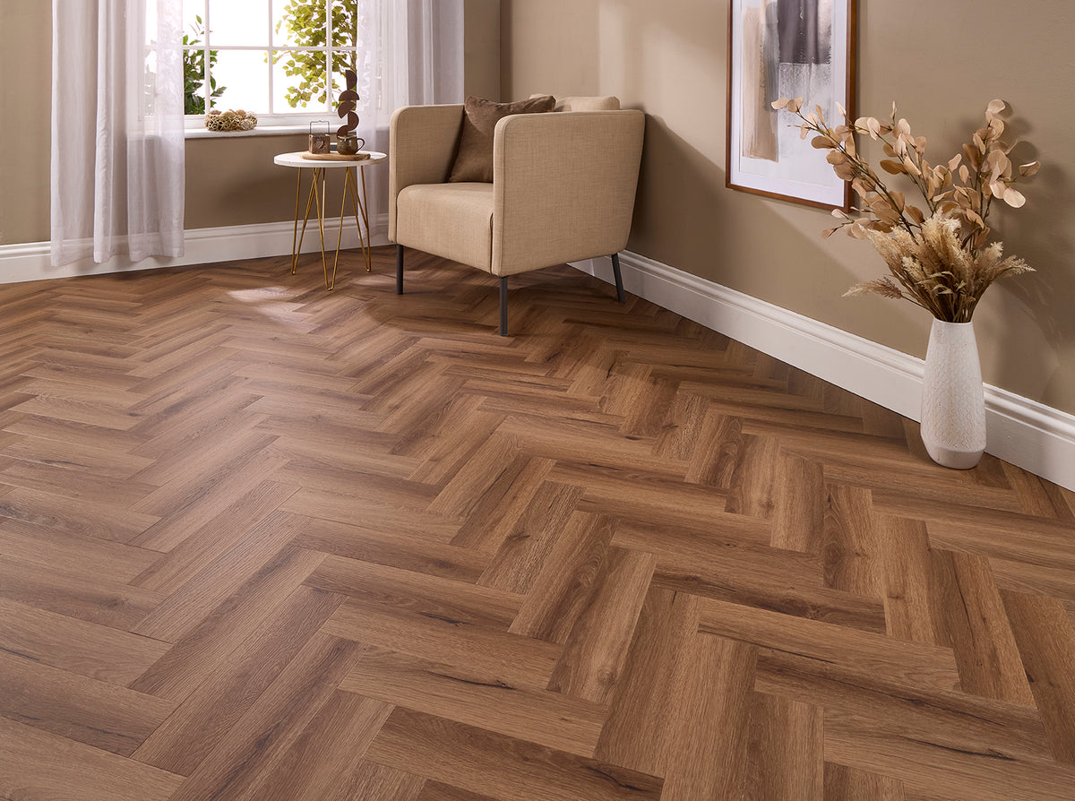 Rome Herringbone Glue Down LVT