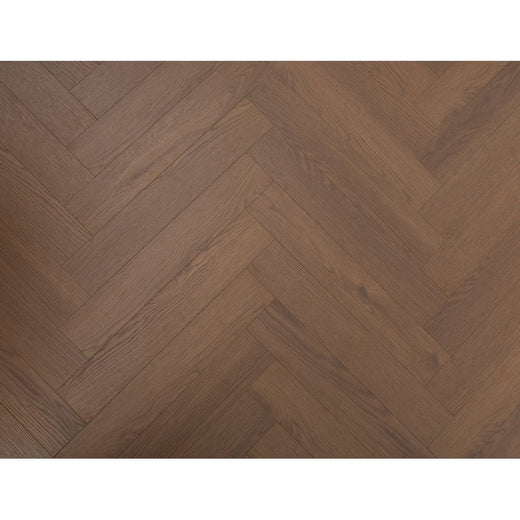 Romsey Coffee Oak Herringbone 12mm Laminate