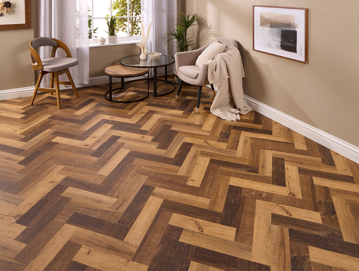Siena Herringbone Glue Down LVT