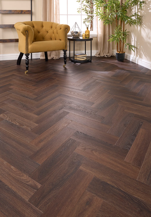 Turin Herringbone Glue Down LVT