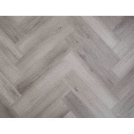 BRAMPTON GREY OAK 5MM HERRINGBONE SPC CLICK LVT INC 1MM UNDERLAY