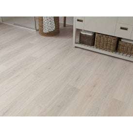 BRAMPTON LIGHT GREY OAK 5MM SPC CLICK LVT INC 1MM UNDERLAY
