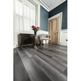 Delta Charcoal Grey 6mm SPC Click Vinyl 1220x182mm (inc. 1mm Underlay)