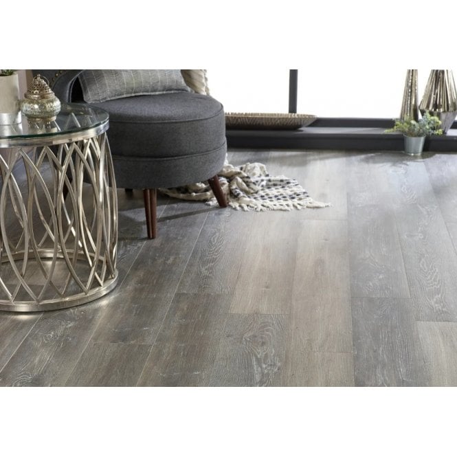 CLICKIT Delta Weathered Grey Oak 6mm SPC Click Vinyl 1220x182mm (inc. 1mm Underlay)