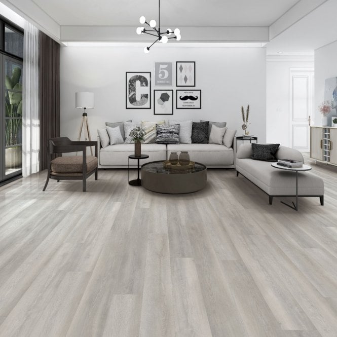 CLICKIT Forest White 6mm SPC Click Vinyl 1520x230mm (inc. 1.5mm Underlay)- LIMITED STOCK
