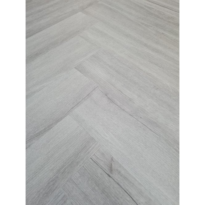 CLICKIT Oxford Grey Oak Herringbone 5.2mm SPC Click Vinyl 630mmx125mm (inc. 1mm Underlay)