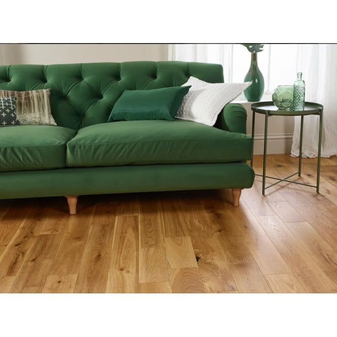 Engineered Natural Brushed & Lacquered 14mmx125mm 