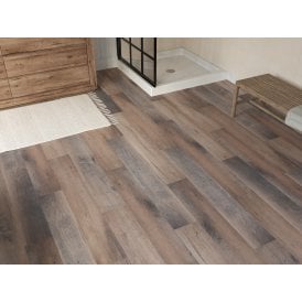 FARMHOUSE BROWN BLACK OAK 6.5MM SPC CLICK LVT INC 1MM UNDERLAY
