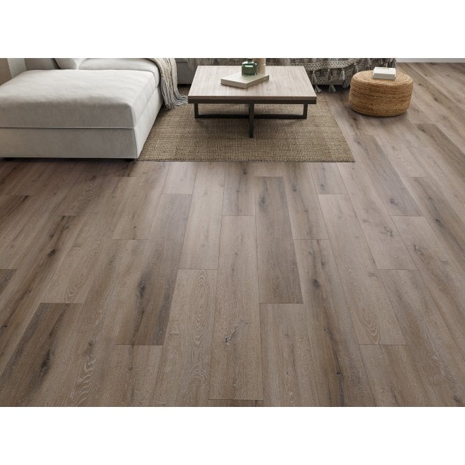 FARMHOUSE SMOKED OAK 6.5MM SPC CLICK LVT INC 1MM UNDERLAY