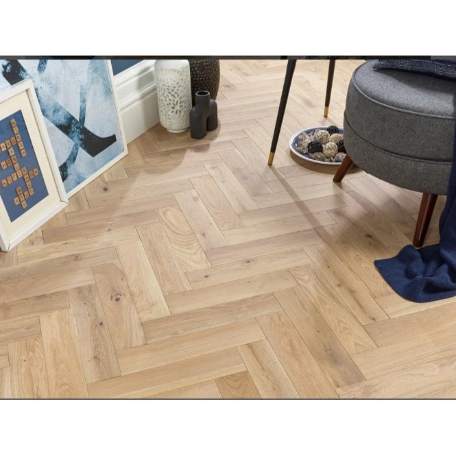 Herringbone Engineered Smooth Invisible Oiled 15mm