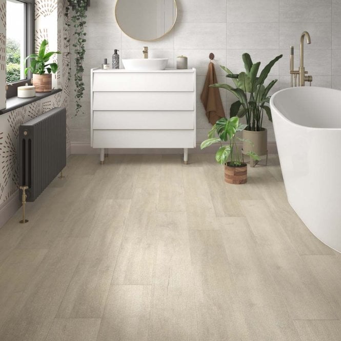 LUXWOOD LIMED OAK 5MM SPC CLICK LVT 178 X 1219MM (inc 1mm underlay)