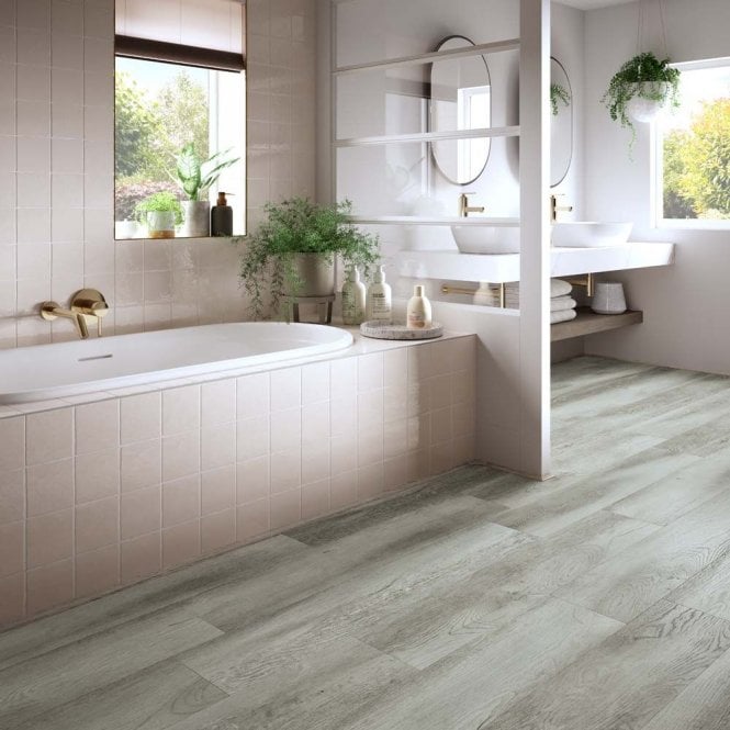 PREMIUM ASH GREY OAK 7.5MM SPC CLICK LVT 1220X229MM - INC 1.5MM UNDERLAY