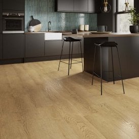 PREMIUM NATURAL OAK 7.5MM SPC CLICK LVT 1220X229MM - INC 1.5MM UNDERLAY