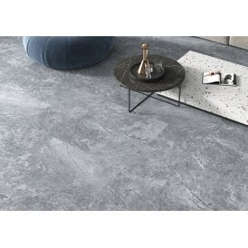 DARK GREY STONE 6mm SPC CLICK VINYL 610mmx305mm (inc. 1mm Underlay)