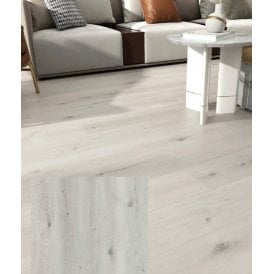 LIGHT GREY OAK 6.5MM SPC CLICK LVT 1230X180MM (INC 1.5MM UNDERLAY)