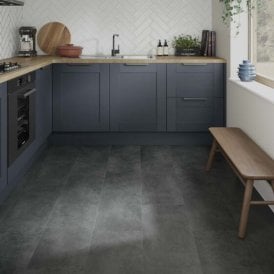 STONE CONCRETE ANTHRACITE 6mm SPC Click Vinyl 610mmx305mm (inc. 1mm Underlay)