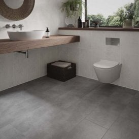STONE CONCRETE GREY 6mm SPC Click Vinyl 610mmx305mm (inc. 1mm Underlay)