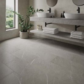 STONE SILVER 6mm SPC Click Vinyl 610mmx305mm (inc. 1mm Underlay)